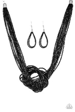 Load image into Gallery viewer, Knotted Knockout Necklace - Black
