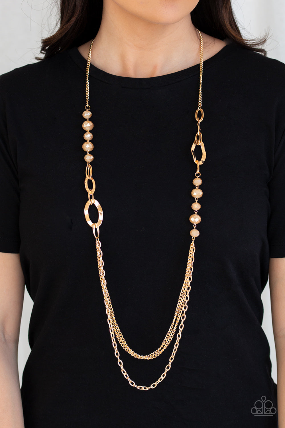Modern Girl Glam Necklace - Gold