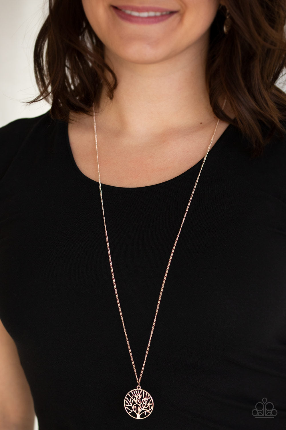 Save The Trees Necklace - Rose Gold