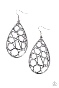 Reshaped Radiance Earrings - Black