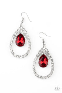 Trendsetting Twinkle Earrings - Red