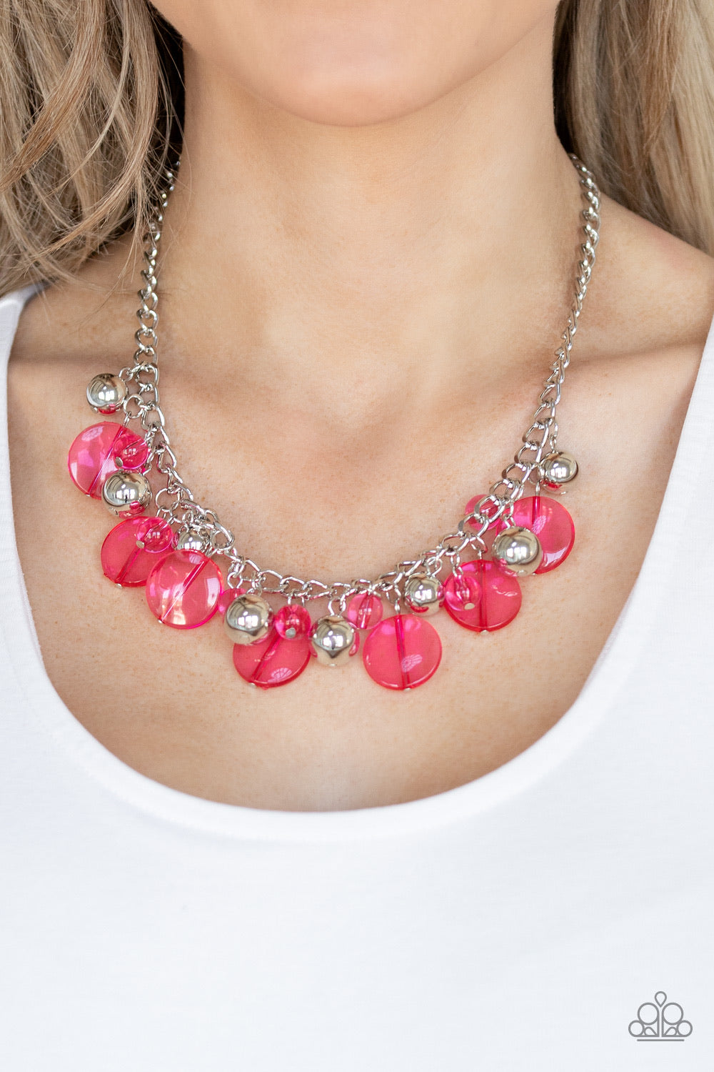 Gossip Glam Necklace - Pink