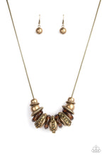 Load image into Gallery viewer, Metro Mantra Necklace - Brass
