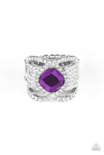 Load image into Gallery viewer, Triple Crown Twinkle Ring - Purple

