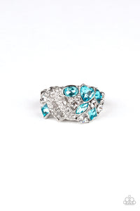 Sparkle Bust Ring - Blue