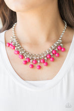 Load image into Gallery viewer, Friday Night Fringe Necklace - Pink

