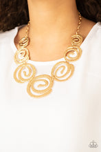 Load image into Gallery viewer, Statement Swirl Necklaces - Gold
