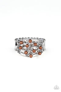 Bubbles and Baubles Ring - Brown