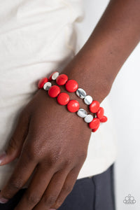 Simply Sedimentary Bracelet - Red