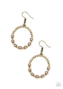 Glowing Grandeur  Earring - Brass