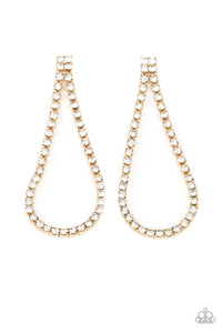 Diamond Drops Earrings - Gold