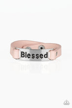 Load image into Gallery viewer, Count Your Blessings Bracelet - Pink -  &quot;Blessed&quot;
