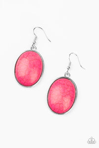 Serenely Sediment Earrings - Pink