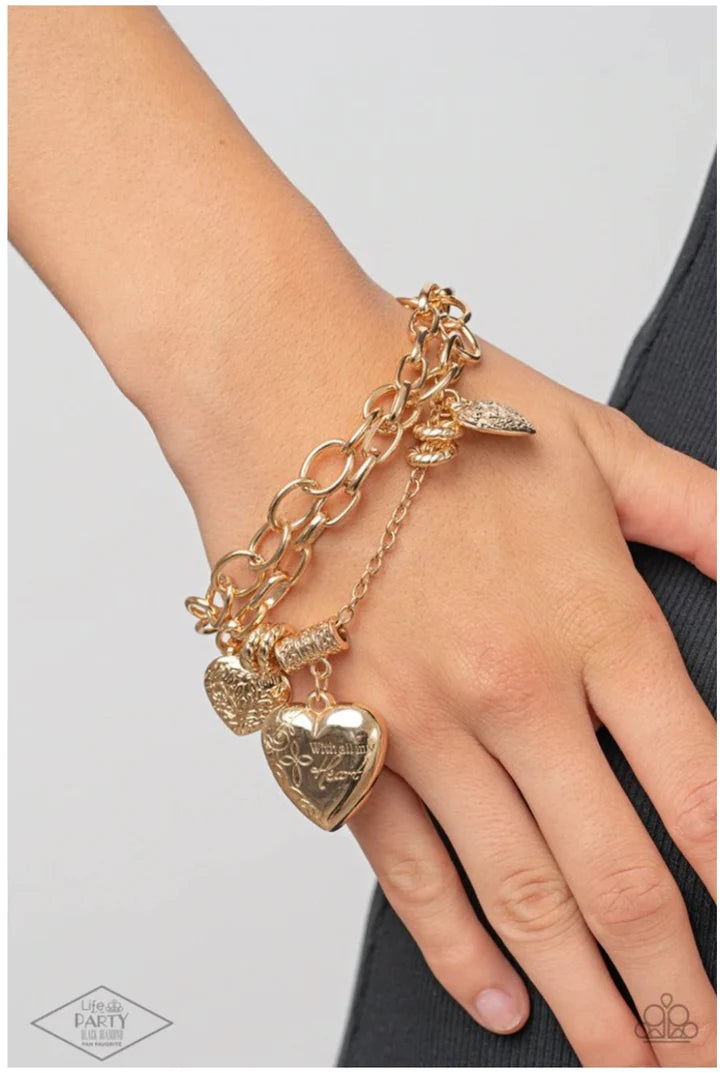 After My Own Heart Bracelets - Gold