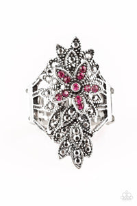 Formal Floral Ring - Pink