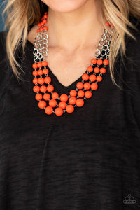 A La Vogue Necklace -  Orange