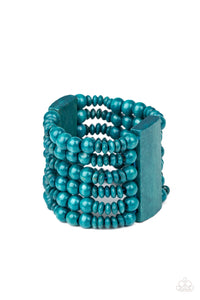 Dont Stop BELIZE-ing Bracelet - Blue