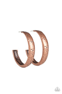 Rustic Revolution Earrings - Copper