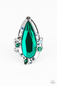 Sparkle Smitten Ring - Green