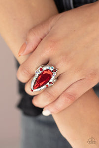 Sparkle Smitten Ring - Red