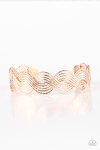 Braided Brilliance Bracelet - Rose Gold