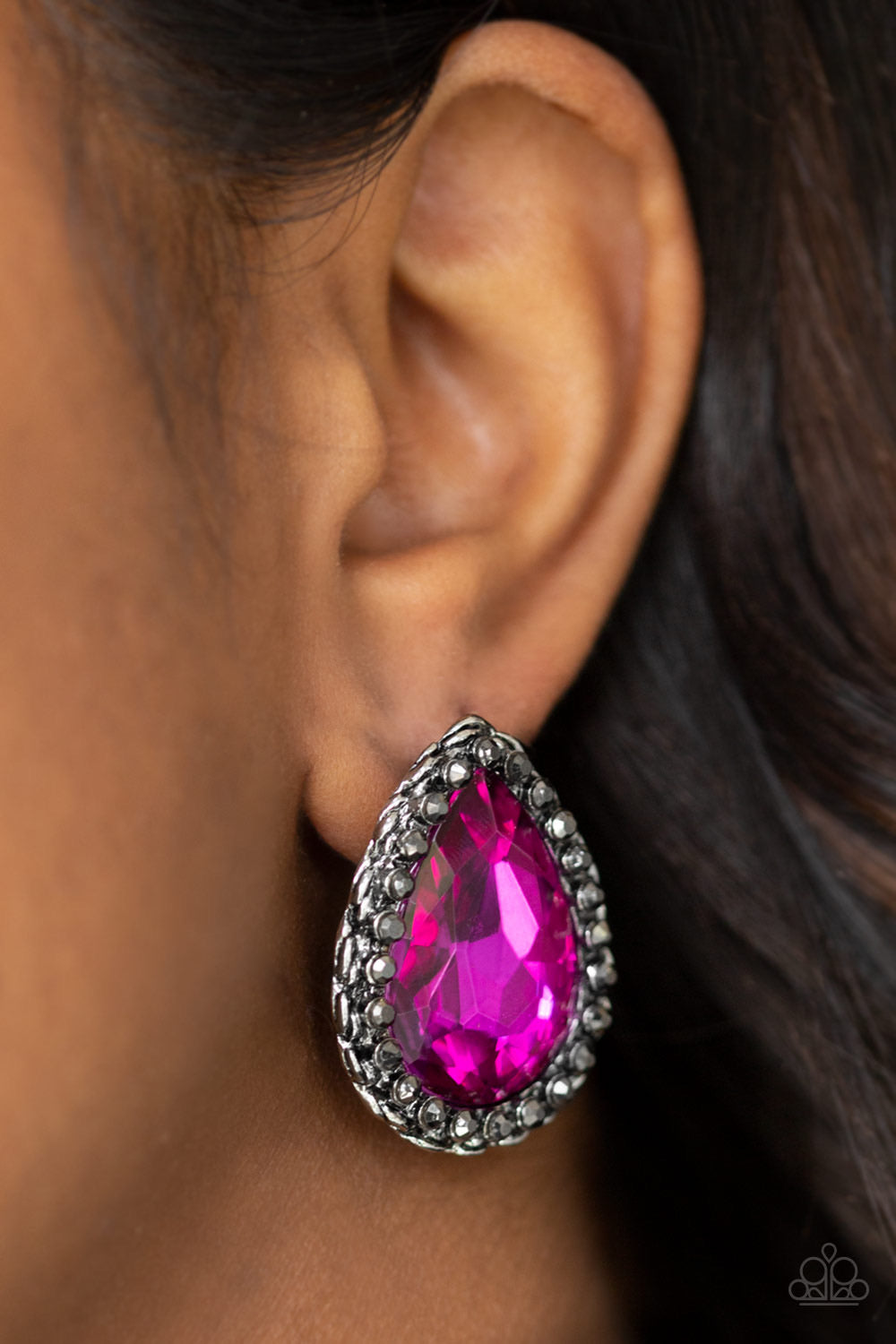 Dare To Shine Post Earring - Pink