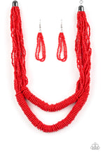 Load image into Gallery viewer, Rights As RAINFOREST Necklace - Red
