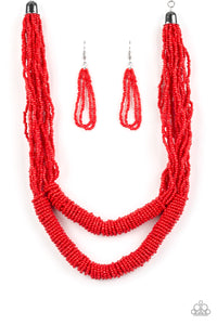 Rights As RAINFOREST Necklace - Red