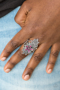 Formal Floral Ring - Pink