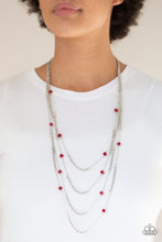 Load image into Gallery viewer, Open For Opulence Necklace - Red
