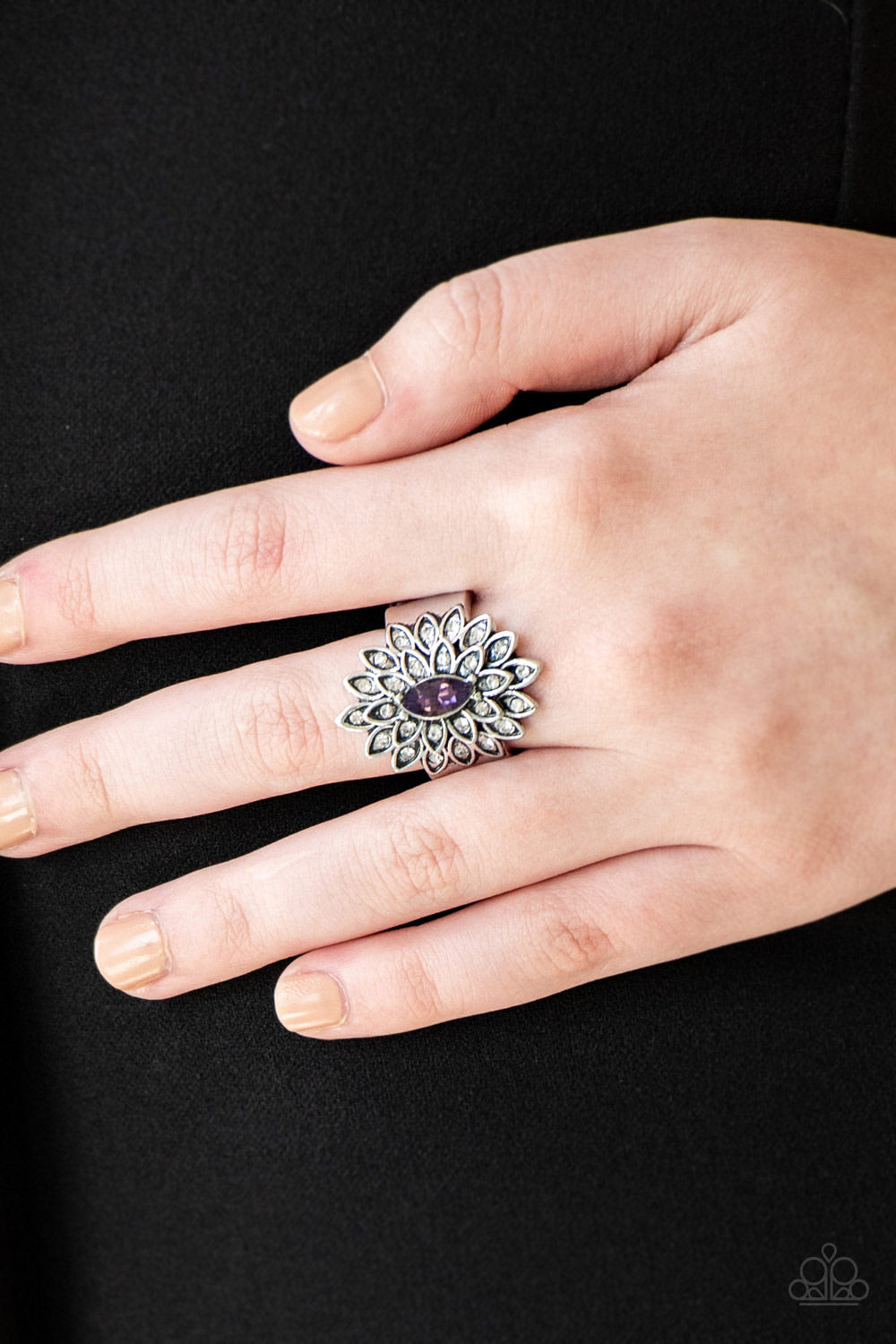 Blooming Fireworks Ring - Purple