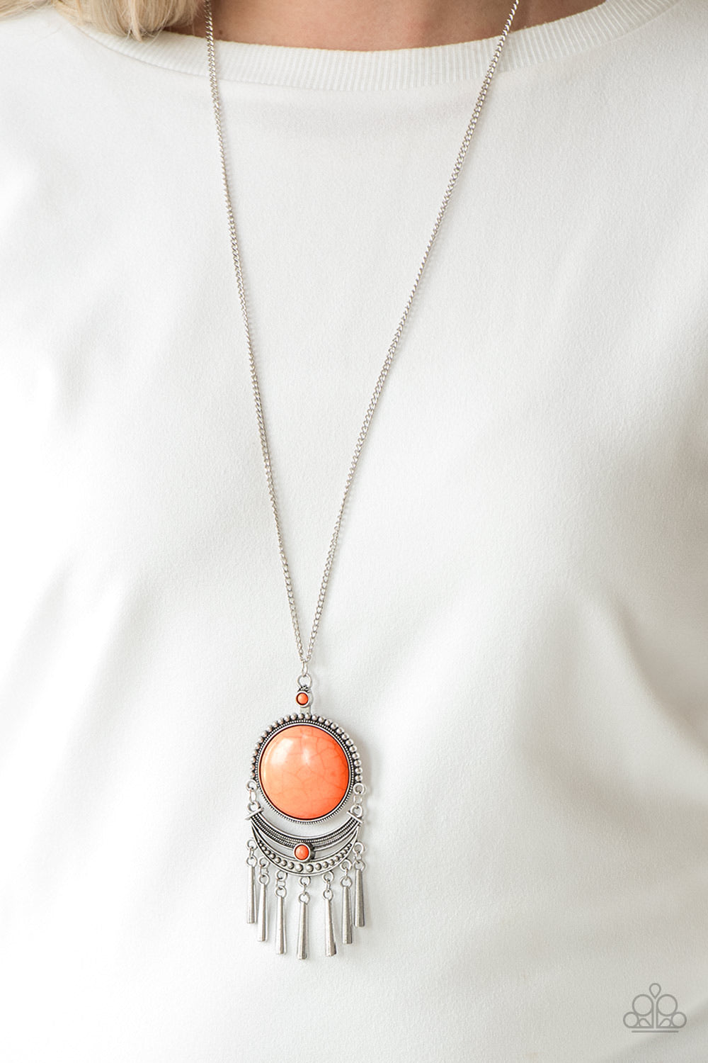 Rural Rustler Necklace - Orange