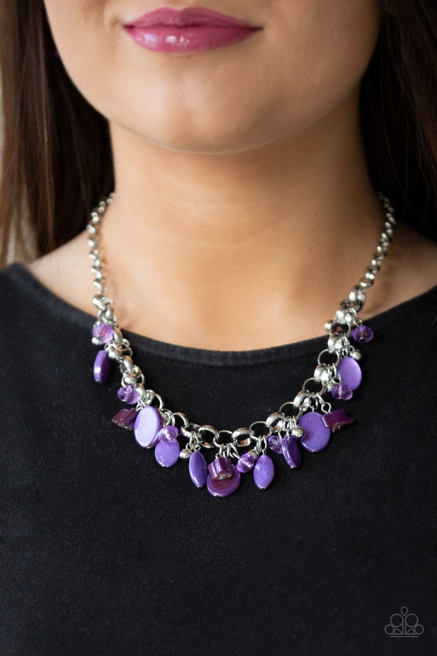 I Want To SEA The World Necklace - Purple