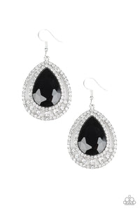 All Rise For Her Majesty Earring - Black