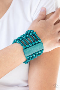 Dont Stop BELIZE-ing Bracelet - Blue