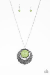 Medallion Meadow Necklace - Green