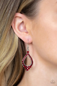 Finest First Lady Earrings - Red