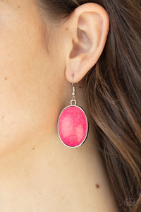 Serenely Sediment Earrings - Pink