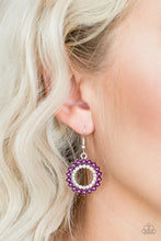 Load image into Gallery viewer, Wreathed In Radiance Earrings - Purple
