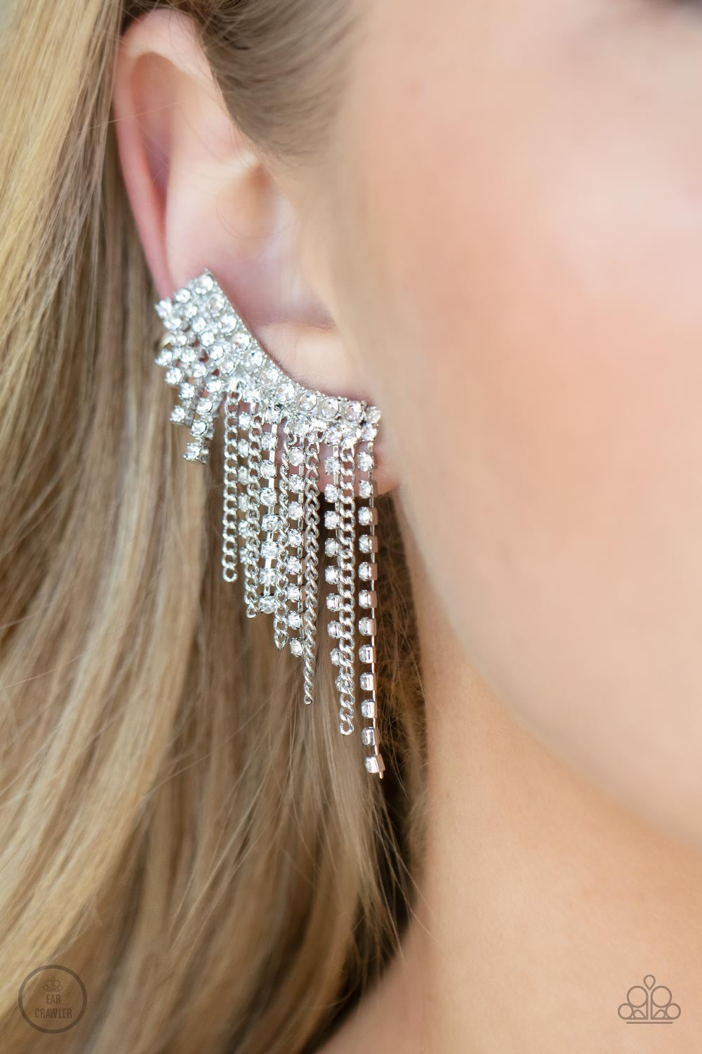 Thunderstruck Sparkle Earrings - White