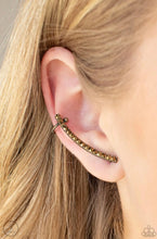 Load image into Gallery viewer, Give Me The SWOOP Earrings - Brass
