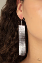 Load image into Gallery viewer, Top-Down Shimmer Earrings - White
