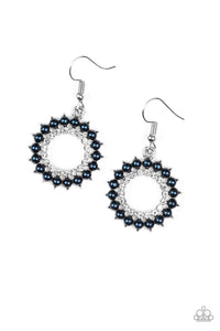 Wreathed In Radiance Earrings - Blue