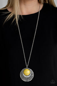 Medallion Meadow Necklace - Yellow