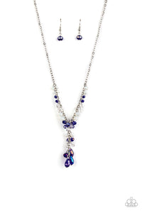 Iridescent Illumination Necklace - Blue