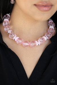 Bubbly Beauty Necklace - Pink