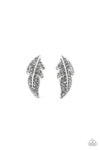 Feathered Fortune Earring - Silver