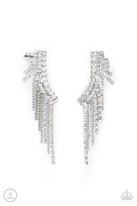 Thunderstruck Sparkle Earrings - White