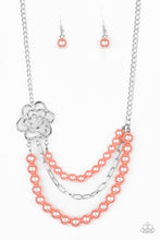 Load image into Gallery viewer, Fabulously Floral Necklace - Orange
