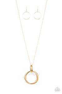 My Ears Are Ringing Necklace  - Gold